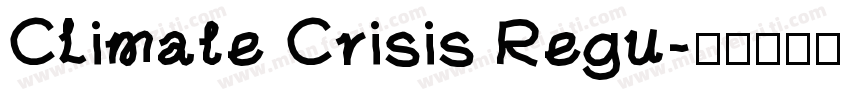 Climate Crisis Regu字体转换